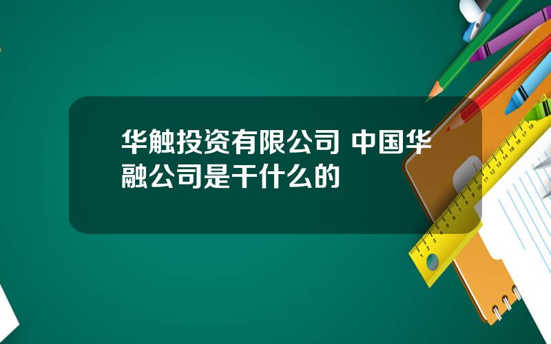 华触投资有限公司 中国华融公司是干什么的